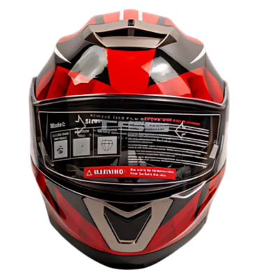 Casque moto modulaire DVS Modèle T161 Rouge