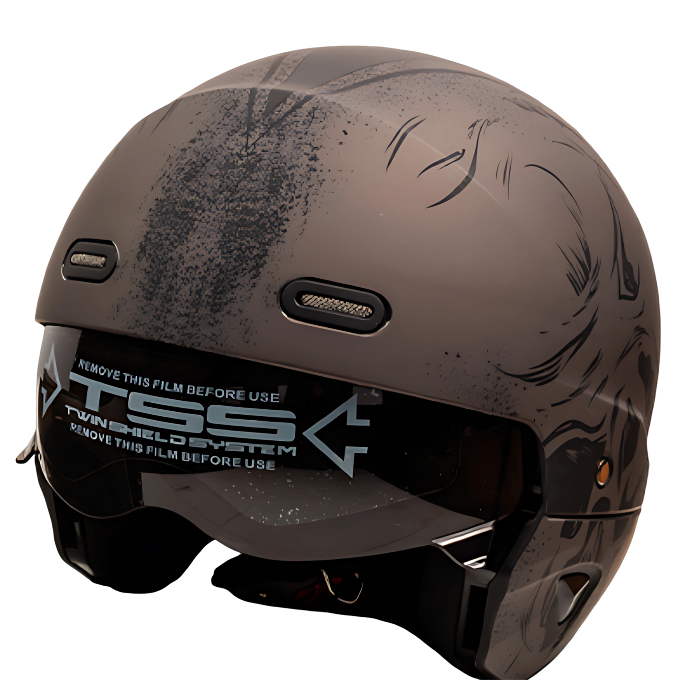 FullFace DVS motorcycle helmet model A900 Skull