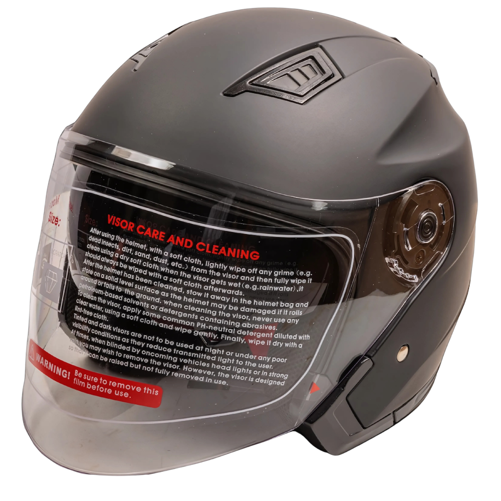 DVS Open Face Motorcycle Helmet Model T520 Matt