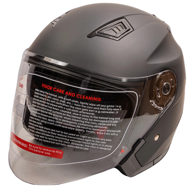 DVS Open Face Motorcycle Helmet Model T520 Matt