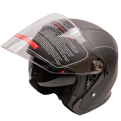 DVS Open Face Motorcycle Helmet Model T520 Matt