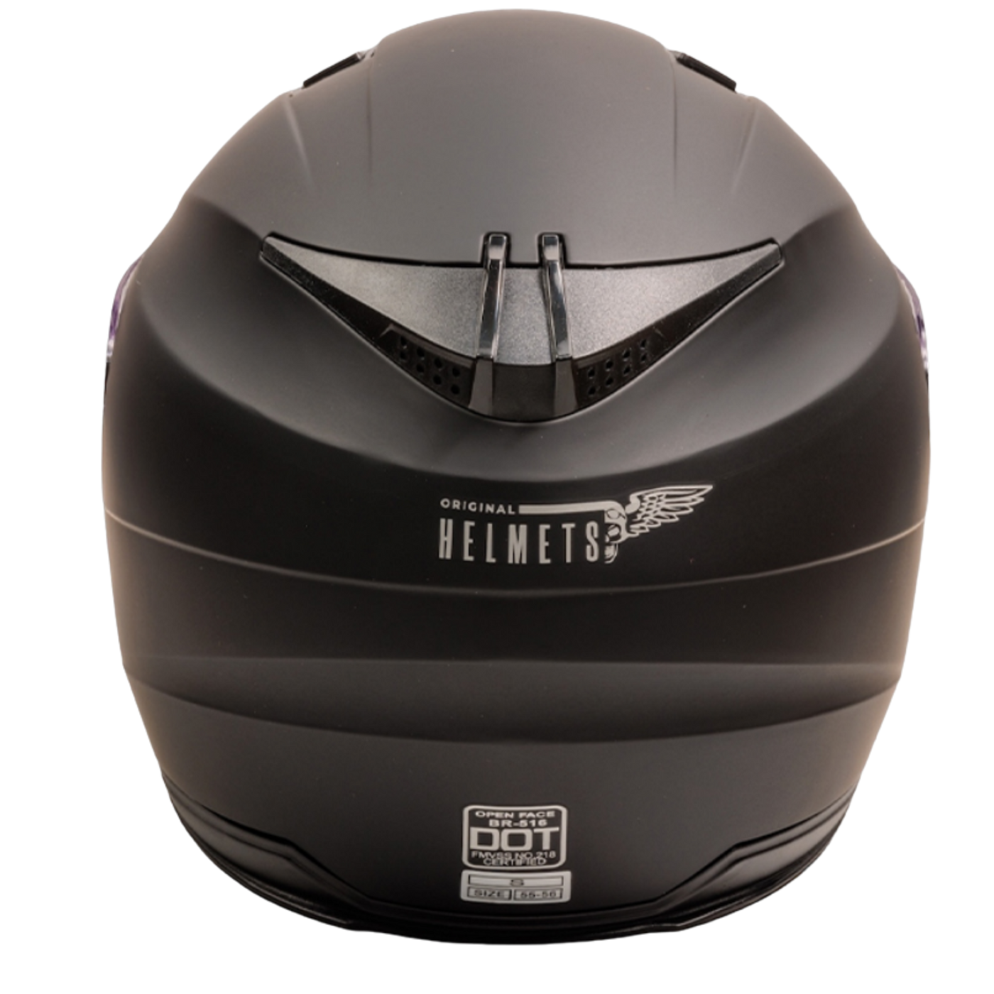 DVS Open Face Motorcycle Helmet Model T520 Matt