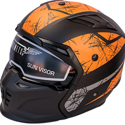 DVS Off-Road Motorcycle Helmet Model T164 Orange