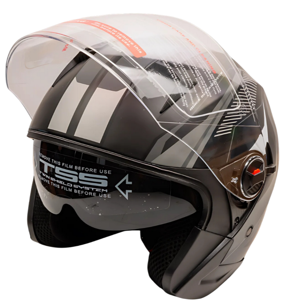 DVS Open Face Motorcycle Helmet Model T706 Matt