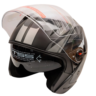 DVS Open Face Motorcycle Helmet Model T706 Matt